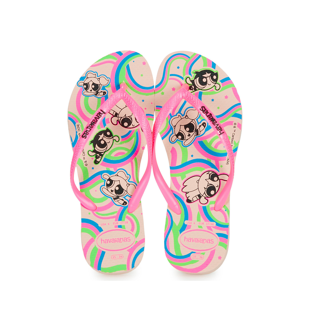 HAVAIANAS Kids Power Puff Girls Παιδικές Σαγιονάρες  - Ροζ